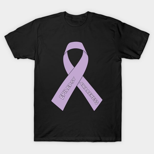 Epilepsy Awareness Ribbon T-Shirt by DiegoCarvalho